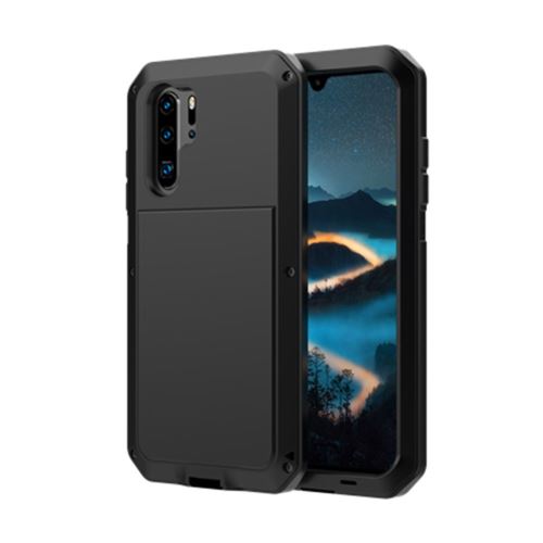 Coque en TPU style de réservoir de matériau imperméable noir pour votre Huawei P30 Pro