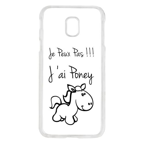 Coque Citation Poney Blanc Compatible Galaxy J5 2017 Transparent