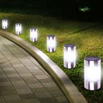 Lampadaire de jardin Qumox 2 PCS 8 LED Lampes de Spot Enterré Lampe Solaire  Brillant Étanche Lumière pour Terrasse Jardin cour Jardin Pelouse Paysage  étanche, Extérieur pour