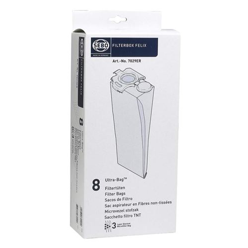 Sebo - sac aspirateur - filtre - dart4 / dart2 / felix - s7029er
