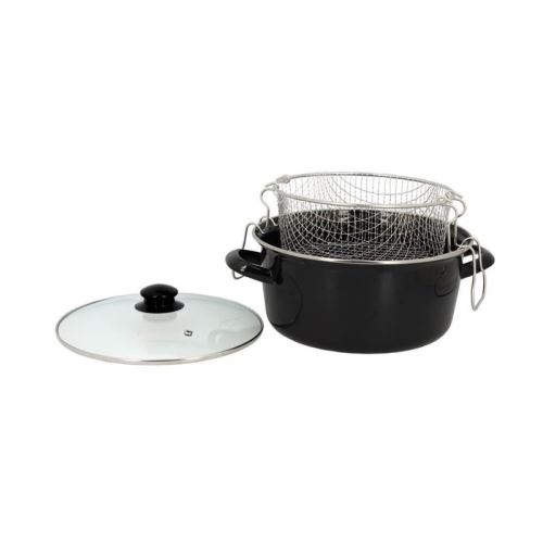 Util'home 3645580 friteuse acier noir 26 cm
