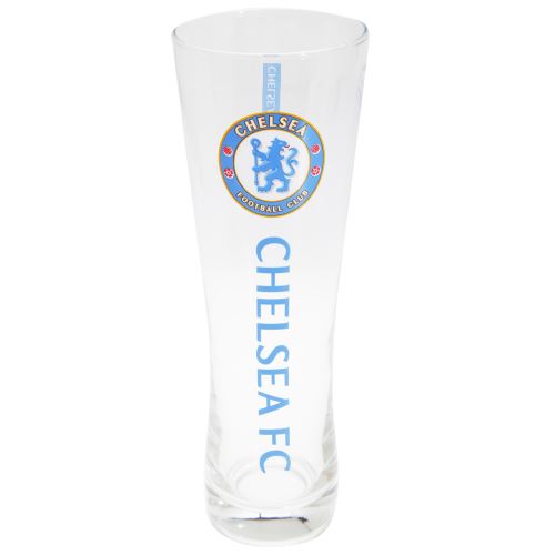 Chelsea FC - Verre à bière officiel (Taille unique) (Transparent/Bleu) - UTSG2951