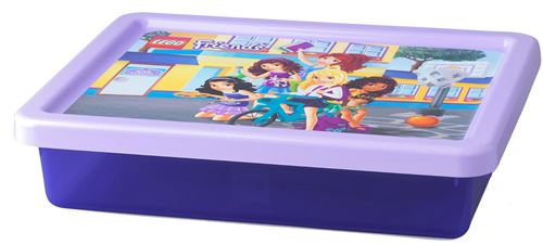LEGO Boîte de rangement avec couvercle Lego Friends violet 8 litres