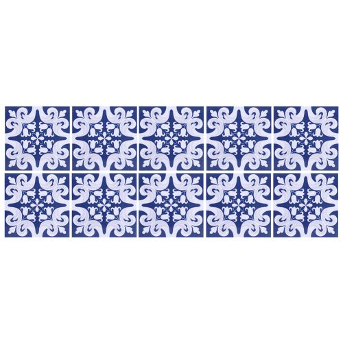 Autocollant de Carrelage Mural Antidérapant de Cuisine Salle de Bain Étanche 10Pcs - Type 5