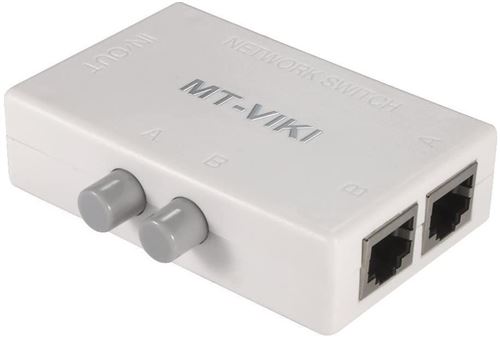 Mini Boitier de Partage RJ45 1 vers 2 ou 2 vers 1