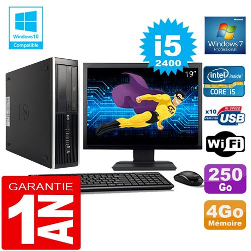Pc hp compaq 8300 sff core i5-2400 ram 4go disque 250 go wifi w7 ecran 19' État correct - Hewlett-Packard reconditionné disponible sur Fnac