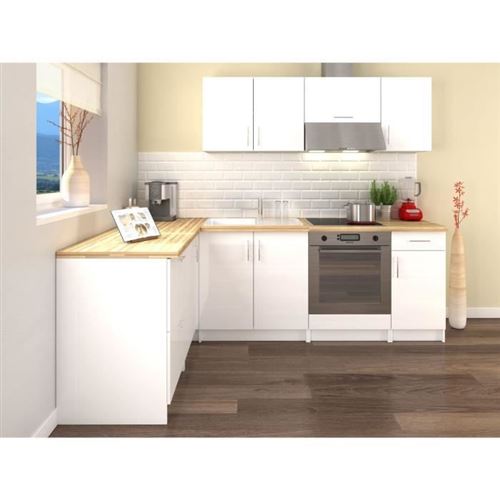 Obi Cuisine Complete Dangle L 280 Cm - Blanc Laque Brillant
