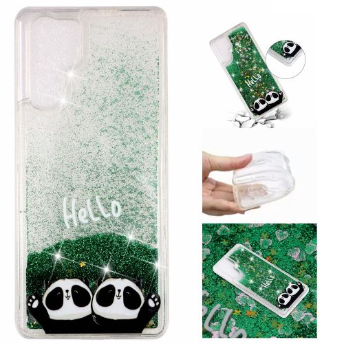 Coque en TPU paillettes pailletées dynamiques bonjour panda pour votre Huawei P30 Pro