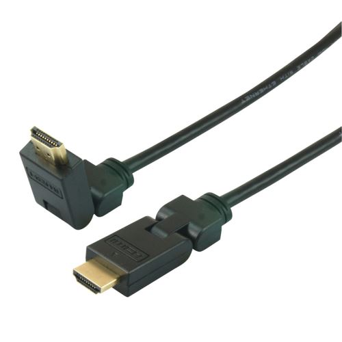 Câble HDMI 1.4 articulé A/A connecteurs Or 3.00m