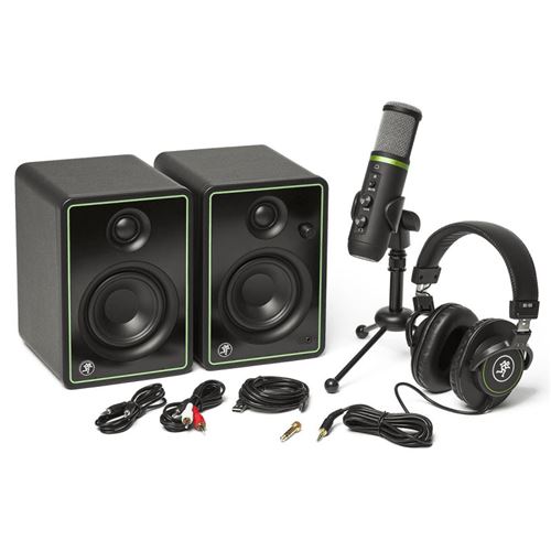 Mackie CREATOR-BUNDLE - Pack CR3-X, micro, casque