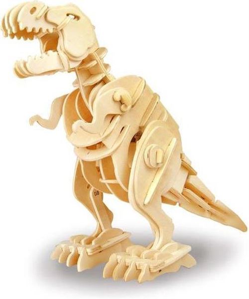 Robotime kit de construction de maquettes T-Rex garçons bois beige 85 pièces