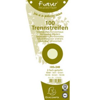 Paquet 100 fiches intercalaires Exacompta