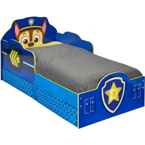 Paw Patrol Lit pour tout petits avec tiroirs 145x68x77 cm Bleu