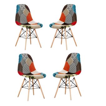 chaises style scandinave patchvork chaises style scandinave patchvork