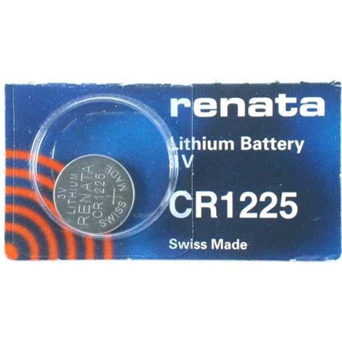 Pile bouton CR1225 lithium 3V 48 mAh Renata