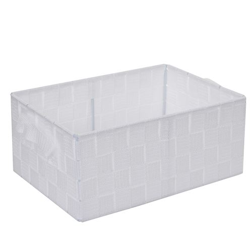 Panier de rangement MENDLER HWC-C37, 12x28x20cm blanc