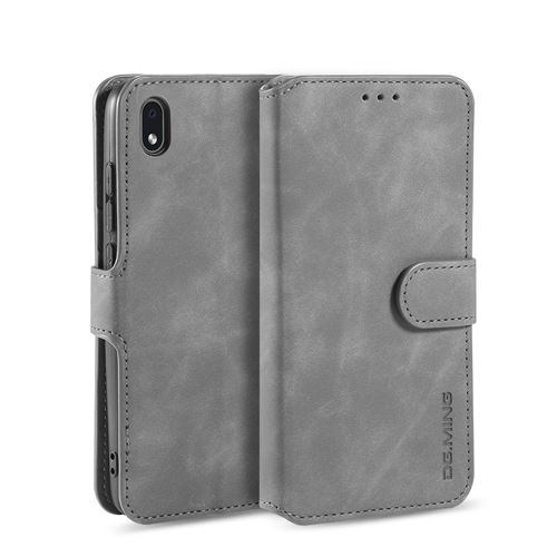 Etui Samsung Portefeuille Samsung Galaxy A01 Core - 3 Emplacement Cartes Smart Stand Gris