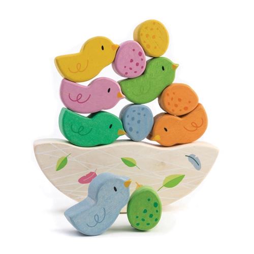 Tender Toys balancing Baby birds wood junior 12-piece