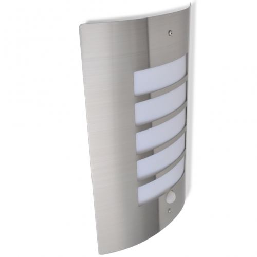 Applique LED en acier inoxydable avec capteur