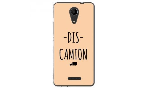 Coque souple pour Wiko Tommy 2 avec impression Motifs Dis Camion beige