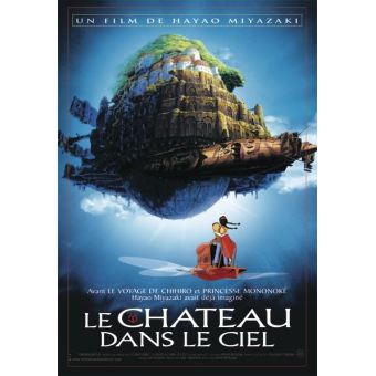 Poster Le Château Dans Le Ciel - 68cm X 98cm - Affiche De Film D'animation Sans Cadre - Décoration Murale