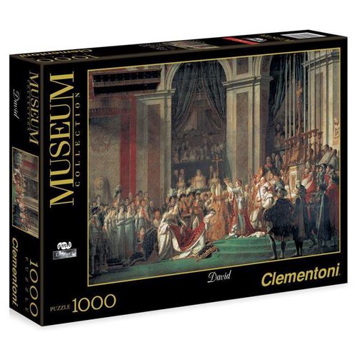 Puzzle 1000 Pièces : David : Le Sacre de l'Empereur Napoléon 1er, Clementoni
