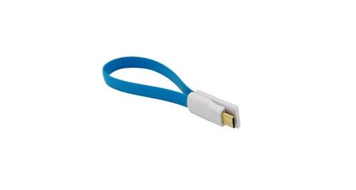 Mini Cable Aimante Pour Samsung Galaxy J5 2016 Universel Chargeur Connecteur Micro Usb Magnet Porte-clefs 25cm Android (bleu)