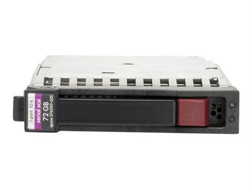 HP Hpe Single Port - Disque Dur - 72Go - Échangeable à Chaud - 2.5" - Sas - 10000 Tours/Min
