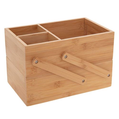FIVE Simply Smart - Organiseur 2 Étages Bambou "Natureo" 38cm Naturel