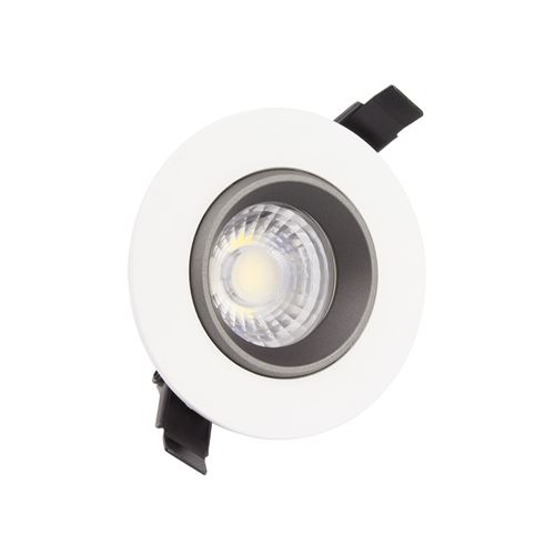 Spot LED Downlight COB Orientable 360º Rond 7W Design Coupe Ø90 mm Blanc Neutre 4500K 50º