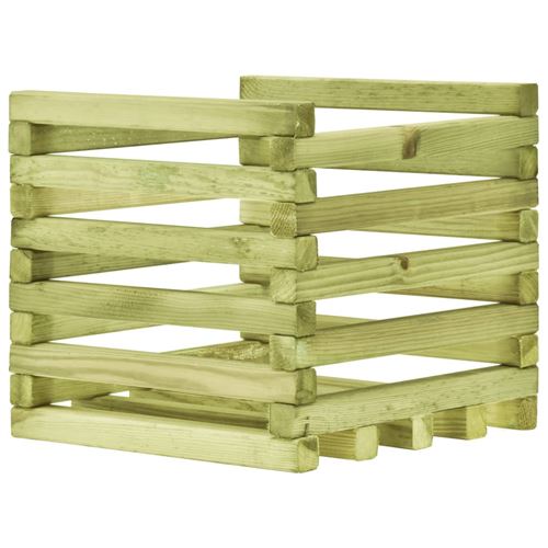 Jardinière 40x40x35 cm Bois de pin imprégné