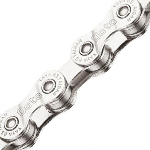 Taya chaîne Octo-DGe-bike 1/2 x 3/32 8S 8S 136 maillons argentés