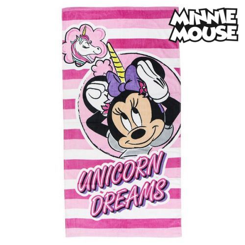Serviette de plage Minnie Mouse 75493 Coton Rose