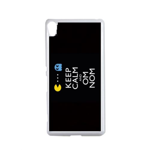 Coque Keep Calm Pacman Compatible Sony Xperia X Transparent