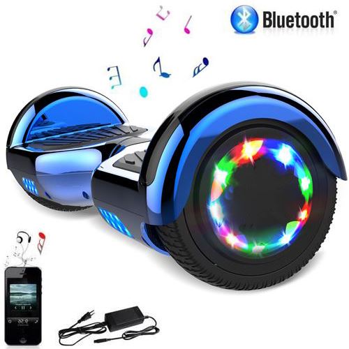 6.5 Inch Hoverboard, 6.5 Inch LED elektrische scooter, elektrische scooter E-Balance, E-Skateboard, elektrische scooter Bluetooth-wit