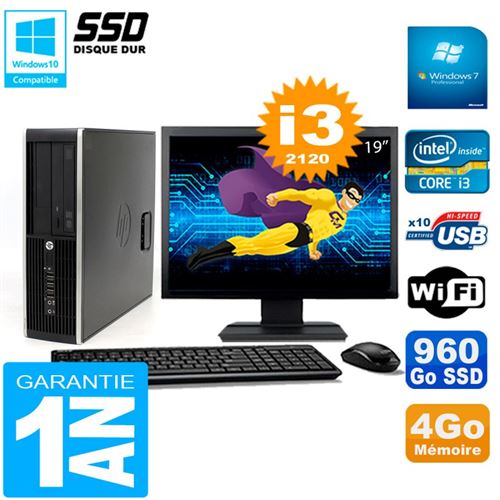 Pc hp compaq 8300 sff ecran 19' core i3-2120 ram 4go disque 960 go ssd wifi w7 État correct - Hewlett-Packard reconditionné disponible sur Fnac