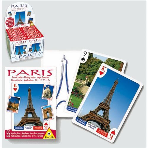 Jeu de 55 cartes PARIS SOUVENIR PIATNIK Multicolore