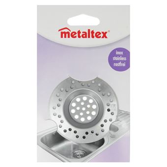Filtre d'évier inox 7 cm - Metaltex - Gris - Inox - Accessoire de cuisine -  Achat & prix