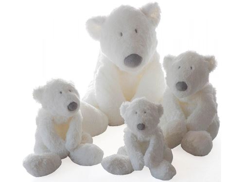 Dimpel - P'timo doudou bébé ours polaire 22 cm - blanc