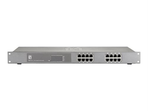 LevelOne Switch 16 x Go PoE 802.3 AF PoE, 120 W