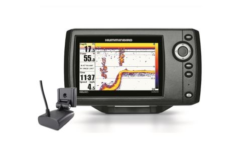 Humminbird Helix 5 G2-HD avec sonde tableau arrière