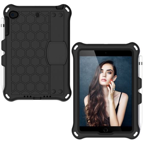 Générique Noir Coque En Tpu Nid D'abeille Hybride Eva Pour Votre Apple Ipad Mini (2019) 7.9 Pouces/Mini 4/3/2/1 - Image 1