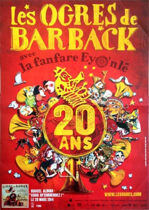 Les Ogres Barback - 70x100 cm - AFFICHE / POSTER État correct - N/A reconditionné disponible sur Fnac