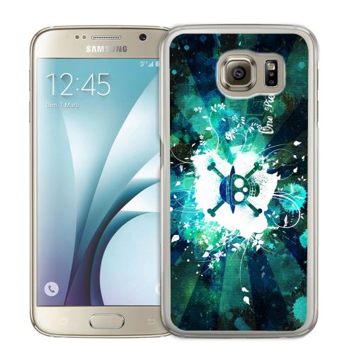 Coque pour Samsung Galaxy S7 one piece neon vert