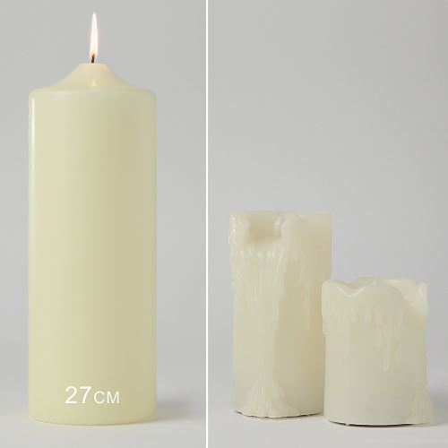 2 bougies led + piles - Créalia - Fabriquer son luminaire