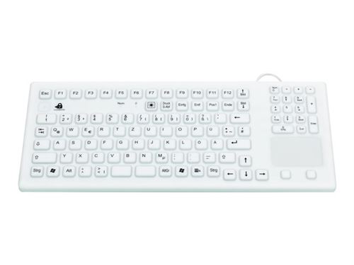 GETT Eingabegeräte USB QWERTZ Allemand Blanc - Claviers (Standard, avec Fil, USB, Clavier mécanique, QWERTZ, Blanc)