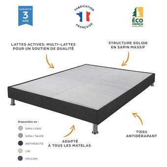 EBAC Sommier 140 x 190 Som Activ - SL15 140x190cm stretch
