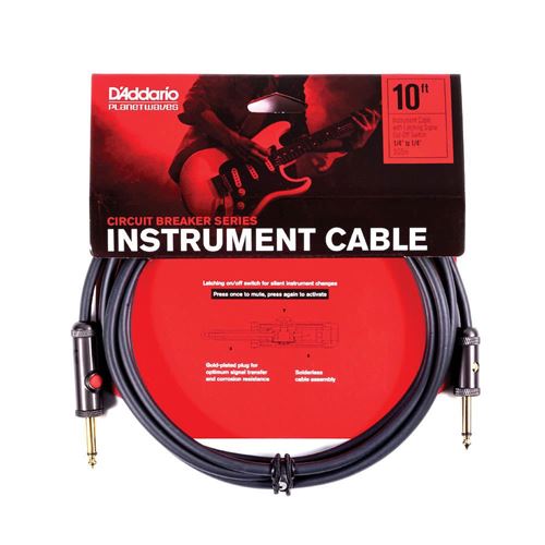 Planet Waves AGL10 - Câble jack/jack mono 3 m avec interrupteur