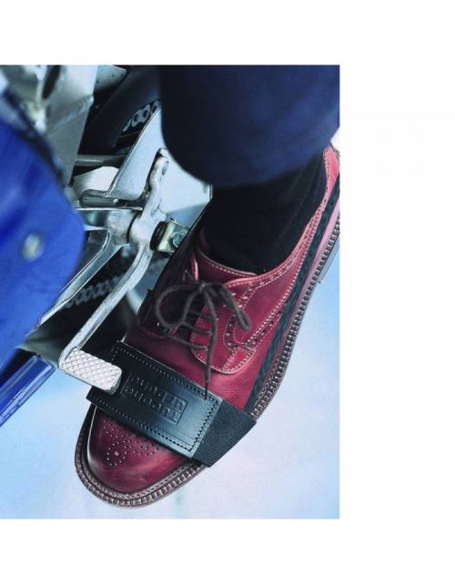 Protege selecteur vitesses tucano cuir noir avec elastique au talon (313)
