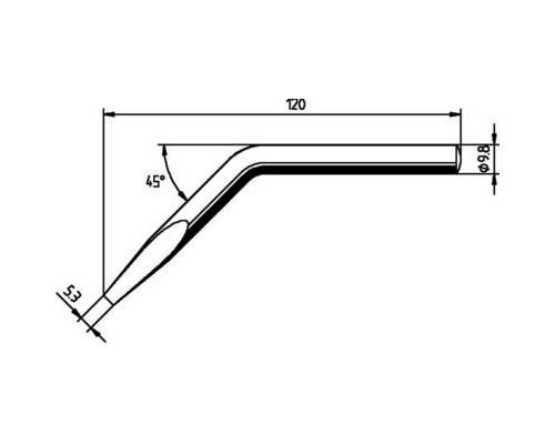 Ersa 0152JD Lötspitze Meißelform, gebogen Inhalt 1 St.